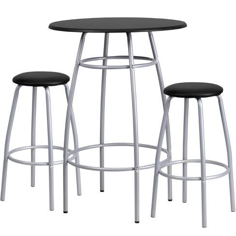 Flash Furniture Bar Height Table Set With Padded Stools Target