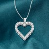 Ross-Simons 0.30 ct. t.w. Diamond Heart Pendant Necklace in Sterling Silver - 3 of 4