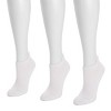 Muk Luks Women's 3 Pack Nylon Compression Ankle Socks - 2 of 3