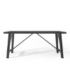 NicBex 71" Modern Rectangle Dining Table,Kitchen Table with Wood Tabletop and MDF Legs for 4 Seaters,Black - 4 of 4