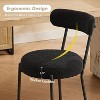 Jojoka Counter Height Bar Stools Set of 2,26 Inch Barstool Chairs with Back and Metal Legs for Kitchen Island - 3 of 4