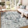 Machine Washable Area Rugs for Living Room Non Slip Non Shedding  Vintage Indoor Carpet - 2 of 4