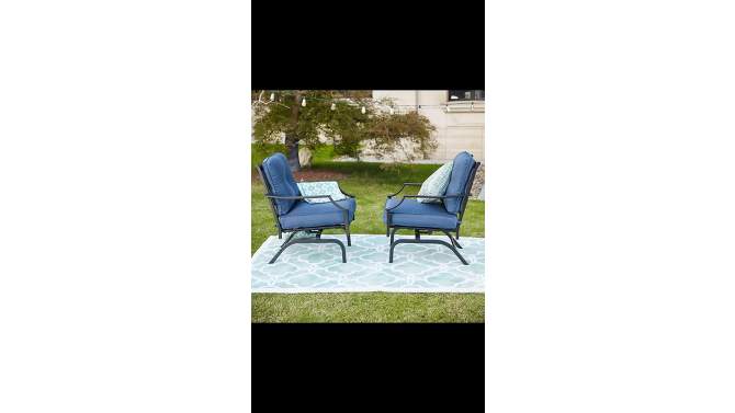 2pk Steel Patio Accent Chairs - Lokatse, 2 of 12, play video