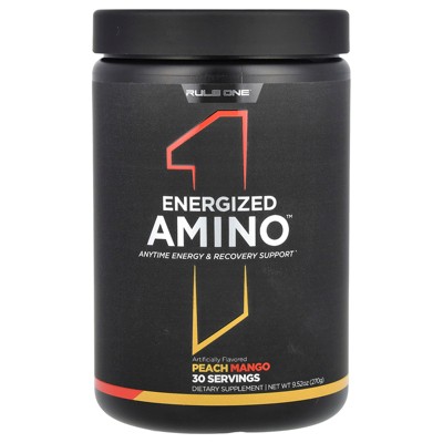 Rule One Proteins Energized Amino, Peach Mango, 9.52 oz (270 g)