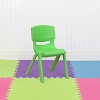 Flash Furniture 10 Pack Plastic Stackable School Chair with 12" Seat Height - image 2 of 4