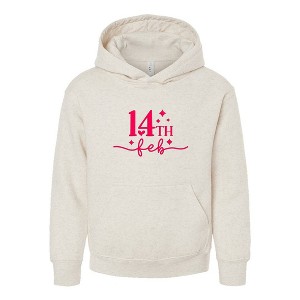 The Juniper Shop 14th Feb Stars Puff Print Youth Graphic Hoodie - 1 of 3