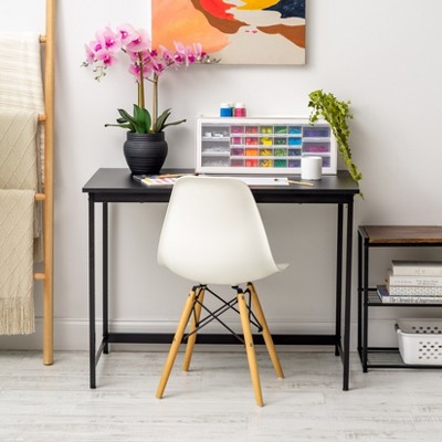 Black MDF and Metal 39" Gaming and Office Desk
