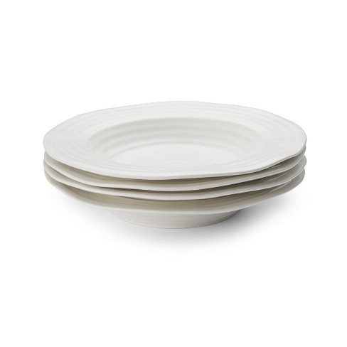 Portmeirion Sophie Conran Rimmed 9.75 Inch Soup Plates, Set of 4 - White - image 1 of 4