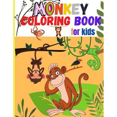 Monkey Coloring Book for Kids - by  Roys Aletta (Paperback)