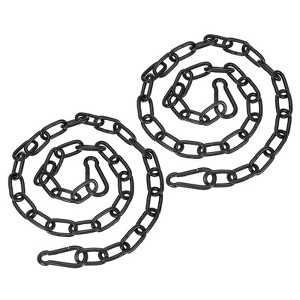 Unique Bargains Stainless Steel Outdoor Furniture Accessories Fitness Hammock Swing Chair Hanging Chains 2 Pcs - 1 of 4