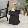 MOEPISY 19.00 inch H Black Patio End Tables - 2 of 4
