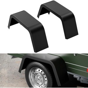 CuisinSmart 2 Pack Trailer Fenders Single Axle Fit 14"-16" Boat Trailer Fenders Wheels,Heavy Duty 14 Gauge Steel Car Hauler Trailer,Utility Trailer - 1 of 4