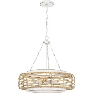 Quoizel Lighting Waylon 4 - Light Pendant in  Antique White - 1 of 4