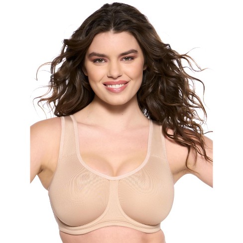 Paramour By Felina Women's Body X Underwire Sports Bra (warm Neutral, 38c)  : Target