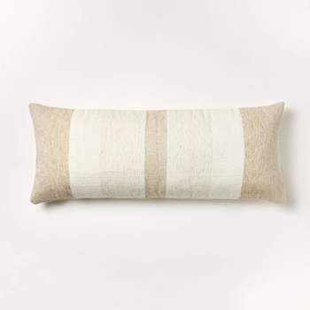 Oversized Woven Lumbar Throw Pillow Cream/Neutral - Threshold™ designed with Studio McGee