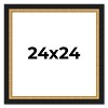 PosterPalooza | Square Embellished Brown Picture Frame - UV Acrylic, Foam Board Backing, Hanging Hardware - 2 of 4