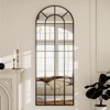 BEAUTYPEAK Window Panel 69"x25" Floor Mirror Arched Full Length Mirrors - 2 of 4