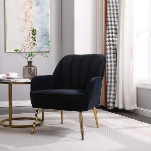 Upholstered Fabric Accent Chair for Living room - 1 of 4