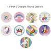 Wrapables 1.5 inch Unicorn Stickers Roll, Sealing Stickers and Labels for Cards, Envelopes, Bags, Gift Boxes, Festive Party Favors (500pcs) - 2 of 4