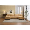 Hyleory Corduroy U-Shaped Sectional Sofa, 4-Seater Couch with 2 Movable Ottomans, Modular Living Room Furniture - 2 of 4