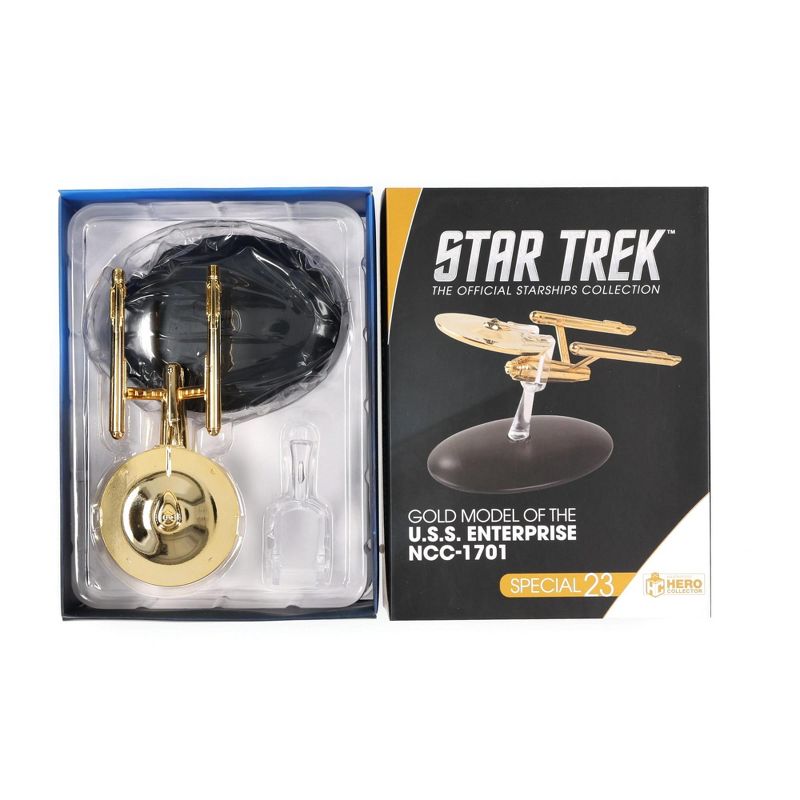 Eaglemoss Collections Star Trek Ship Replica | Gold Plated TOS NCC 1701 Enterprise (Variant), 3 of 10