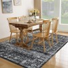Machine Washable Area Rugs Ultra Thin Traditional Throw Rugs  Non Slip Foldable  Oriental Distressed Floor Cover Stain Resistant Indoor Carpet - 3 of 4