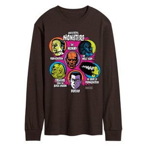 Men's - Universal - Monster Heads Long Sleeve Graphic T-Shirt - 1 of 2