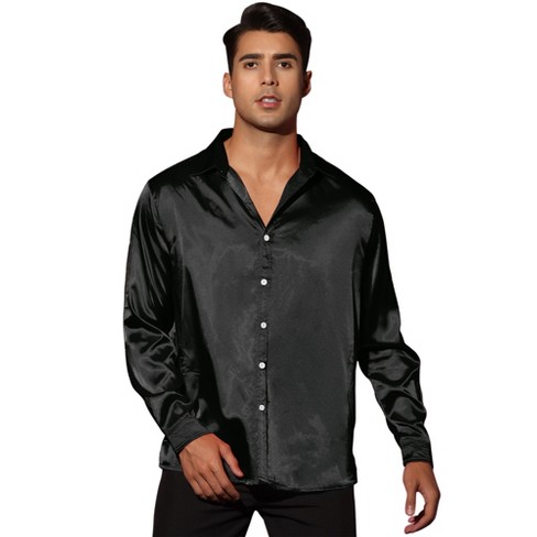 Black party wear clearance shirt for men