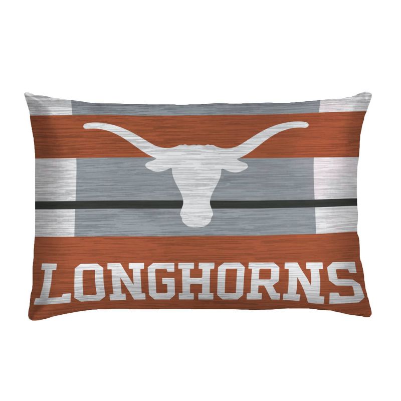 NCAA Texas Longhorns Heathered Stripe Queen Bedding Set in a Bag - 3pc, 3 of 4