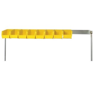 Quantum Storage Systems Bin Holder, 48"W, Chrome Finish, Nsf - 1 of 1