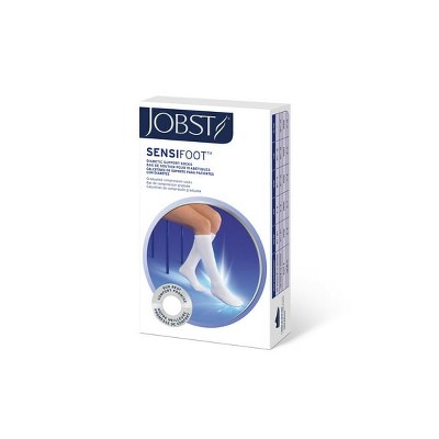 Jobst SensiFoot Crew Socks Compression 8-15 XL White