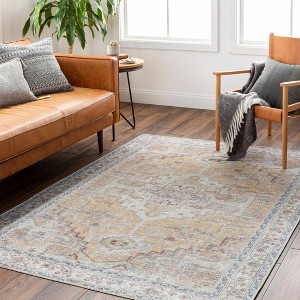 Hauteloom Reza Mustard Washable Rug - 1 of 4