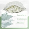 APSMILE Rayon Derived from Bamboo Pillows Adjustable Shredded Memory Foam Pillow with Removable Cover - 4 of 4