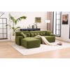 TiramisuBest LY-003 Beige White Deep Seat Compression Sofa 3 Seater with Beige for sofa - 2 of 4