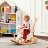 Qaba 4-in-1 Rocking Horse, Baby Rocking Horse with Detachable Balance Board and Push Handle for Toddlers 2-5 Years Baby Girls and Boys, Brown - 2 of 4
