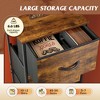 5-Drawer Tall Fabric Dresser with Wood Top, Storage Organizer Chest for Bedroom, Closet, Hallway, Sturdy Steel Frame - 4 of 4