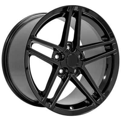 OE Wheels LLC CV07A-18105-5475-56B Black Wheel Painted (18 x 10.5 inches /5 x 120 mm, 56 mm Offset)