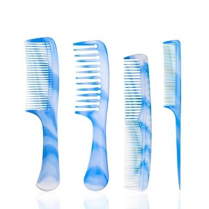 LOVELAY CREATIONS Blue Fine-Tooth Combs Set - 1 of 4