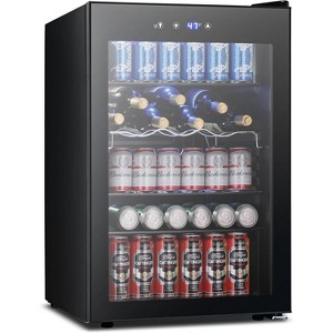 ZAFRO Beverage Refrigerator Cooler 4.4 Cu. Ft,145 Can Mini Fridge for Beer /Wine, with Adjustable Thermostat,Beverage Fridge for Bar/Home - 1 of 4