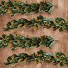 Plum & Post Grand Magnolia Leaf Garland 72" - 3 of 4