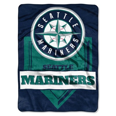 MLB Seattle Mariners Home Plate Raschel Throw Blanket