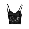 Imily Bela Women's Soft Casual Lace Crochet Spaghetti Strap Cami Crop Top Camisole - 4 of 4