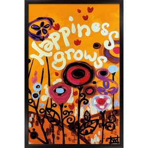 Trends International Happiness Grows Framed Wall Poster Prints - 1 of 4