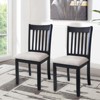 NicBex Dining Chair Set of 2 Modern Leather Kitchen Armless Accent Chair with Wood Legs for Dining Room,Black - 4 of 4