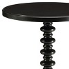 Syemin End Tables Finish Accent Table, Oak Finish Console Table, Modern Accent Nightstand, Small Drink Table, Vintage Side Table, Black, 17"*17"*22" - 4 of 4