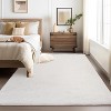 Runner Rug,Non-Slip Stain Resistant Fluffy Nursery Rug,Ultra Soft Shag Throw Carpet Solid Color Indoor Floor Carpet for Bedroom - 2 of 4
