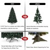 Tangkula 7.5'Pre-Lit Artificial Christmas Tree Hinged Branches w/ 550 Multicolor LED Lights - 4 of 4