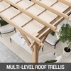 Whizmax 10‘×10’/10‘×12’ Outdoor Pergola, Upgraded Canopy with Adjustable Roof, Metal Patio Pergola with Shade Cover for Backyard, Garden and Deck - 4 of 4
