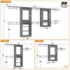 Aheaplus Set of 2 Closet Storage Organizers with Extendable Hanging Rods and Adjustable Shelves - 3 of 4