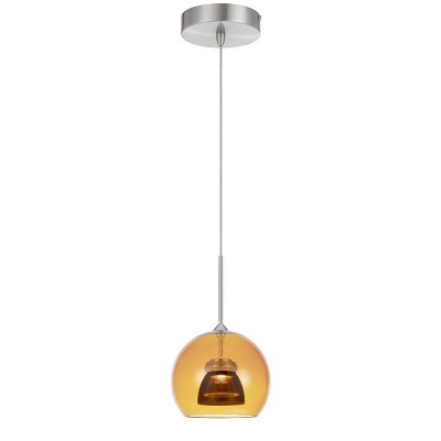4.75" Integrated LED Dimmable Double Glass Mini Pendant Smoke Shade - Cal Lighting